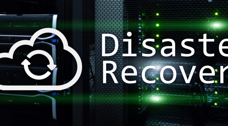 Disaster Recovery with cloud sync icon